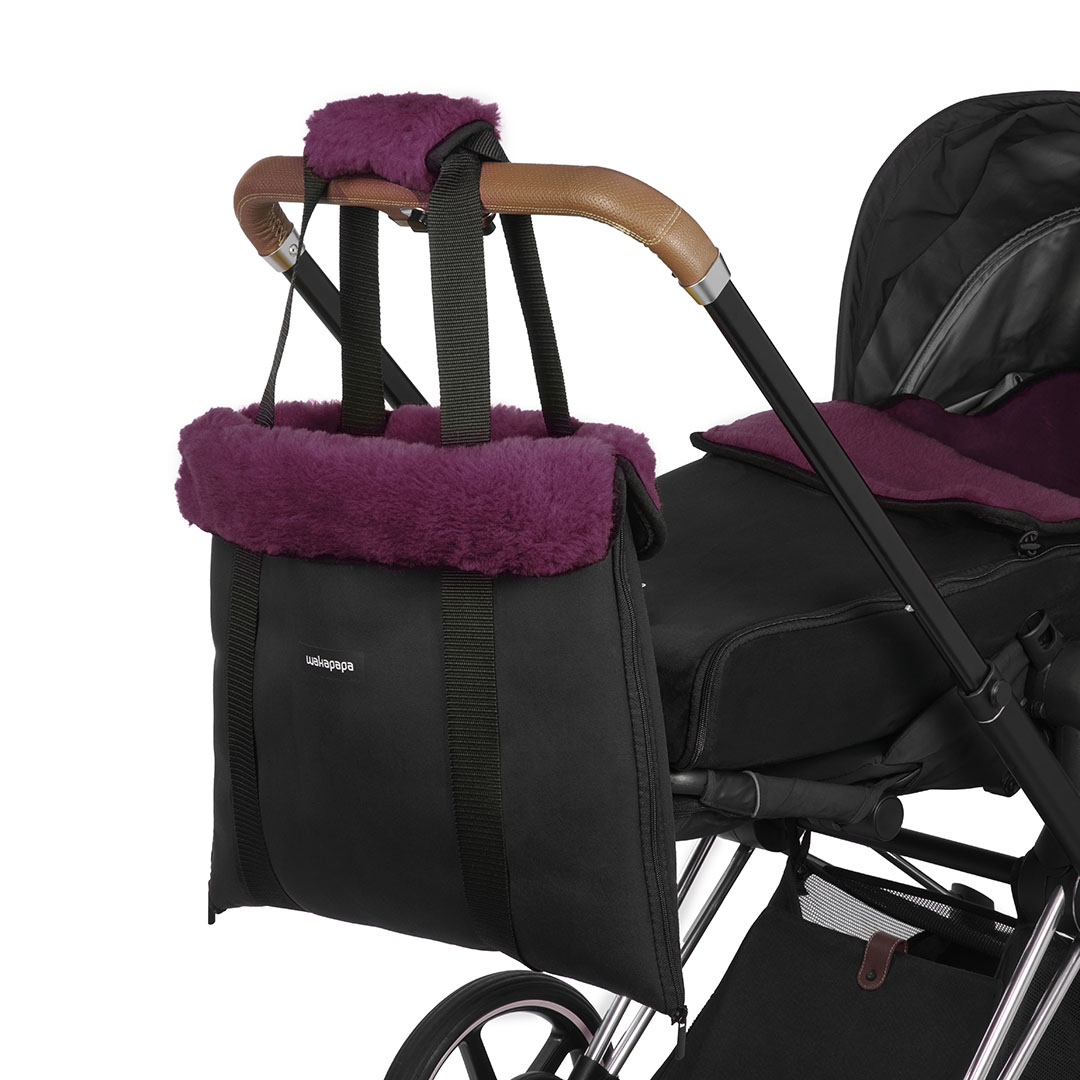 Merino Wickeltasche "Nero"