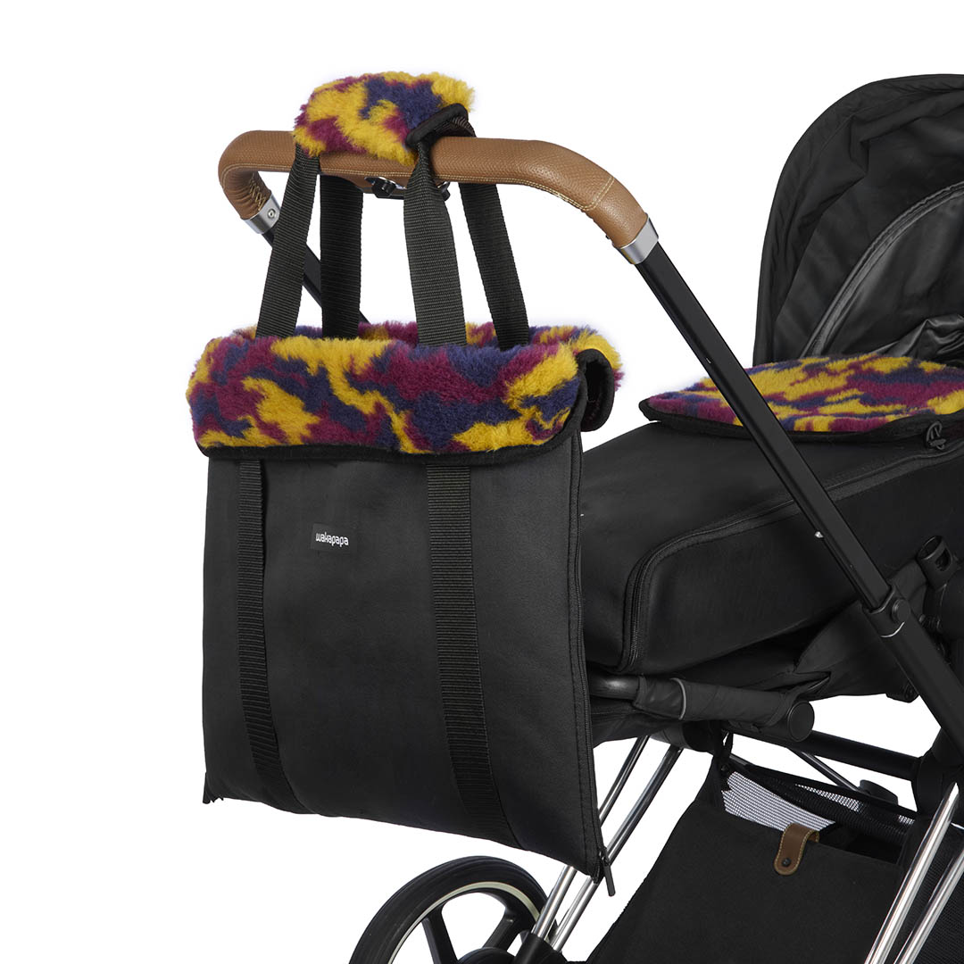 Merino Wickeltasche "Nero"