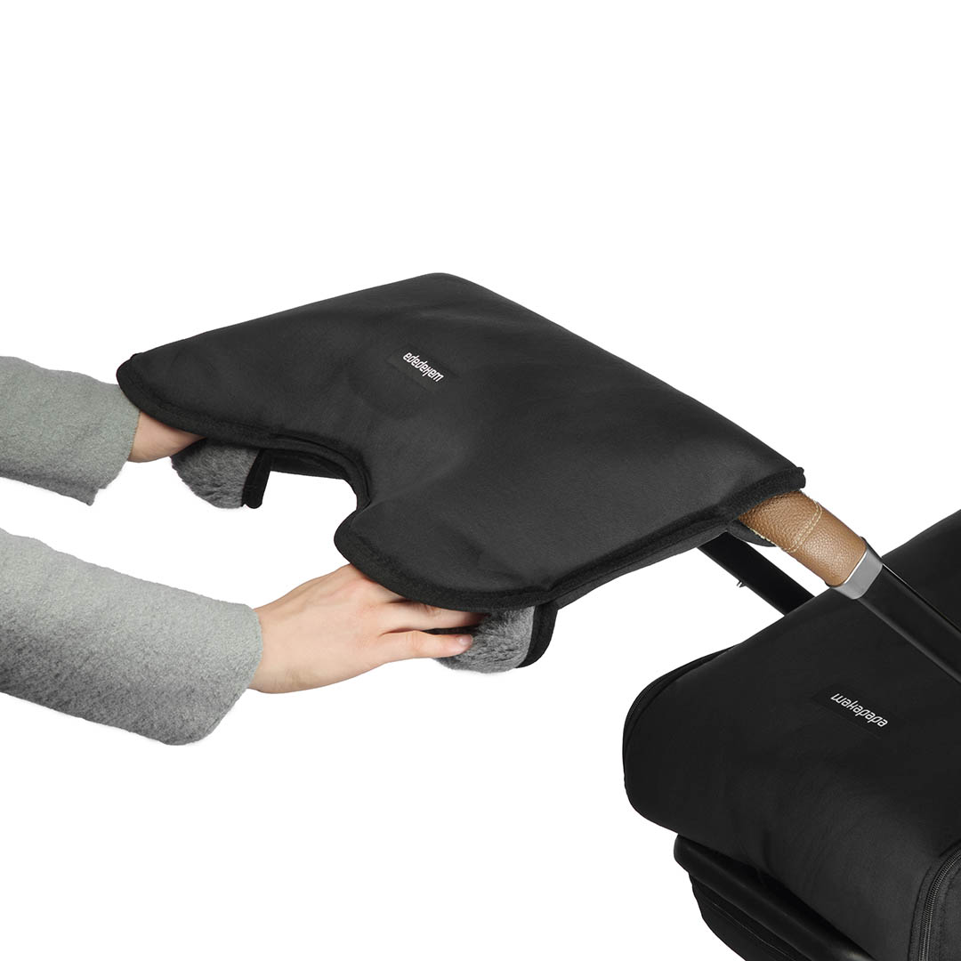 Merino Handwärmer "Nero"