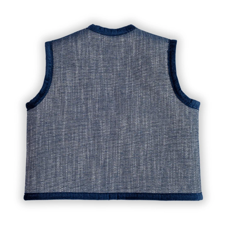 Merino Kinderweste "Denim Pure"