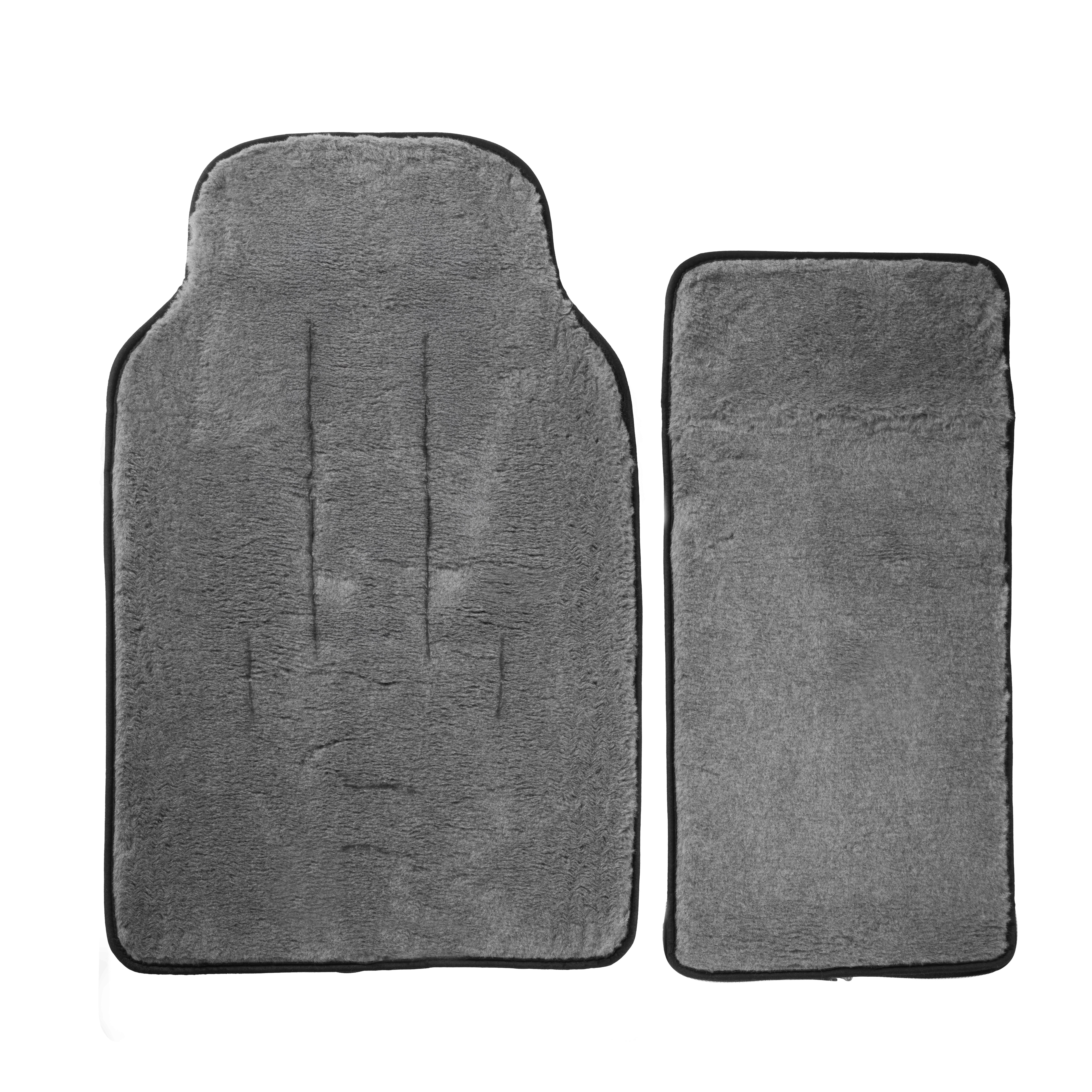 Merino Fußsack "Nero/Toppolino" - Schwarz/Grau 2.0