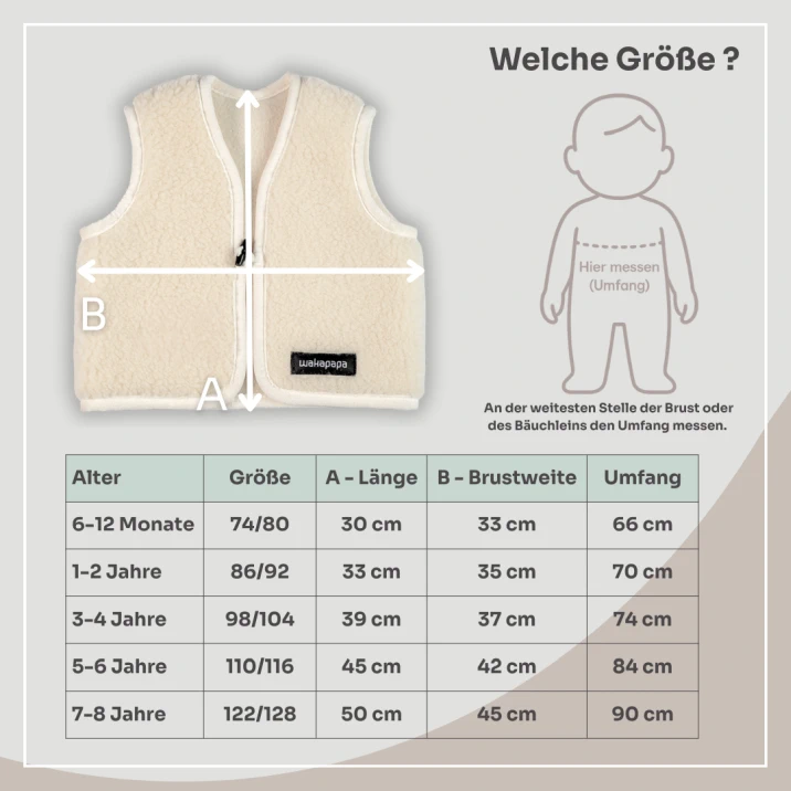 Merino Kinderweste Teddyfleece "Sole" Gelb