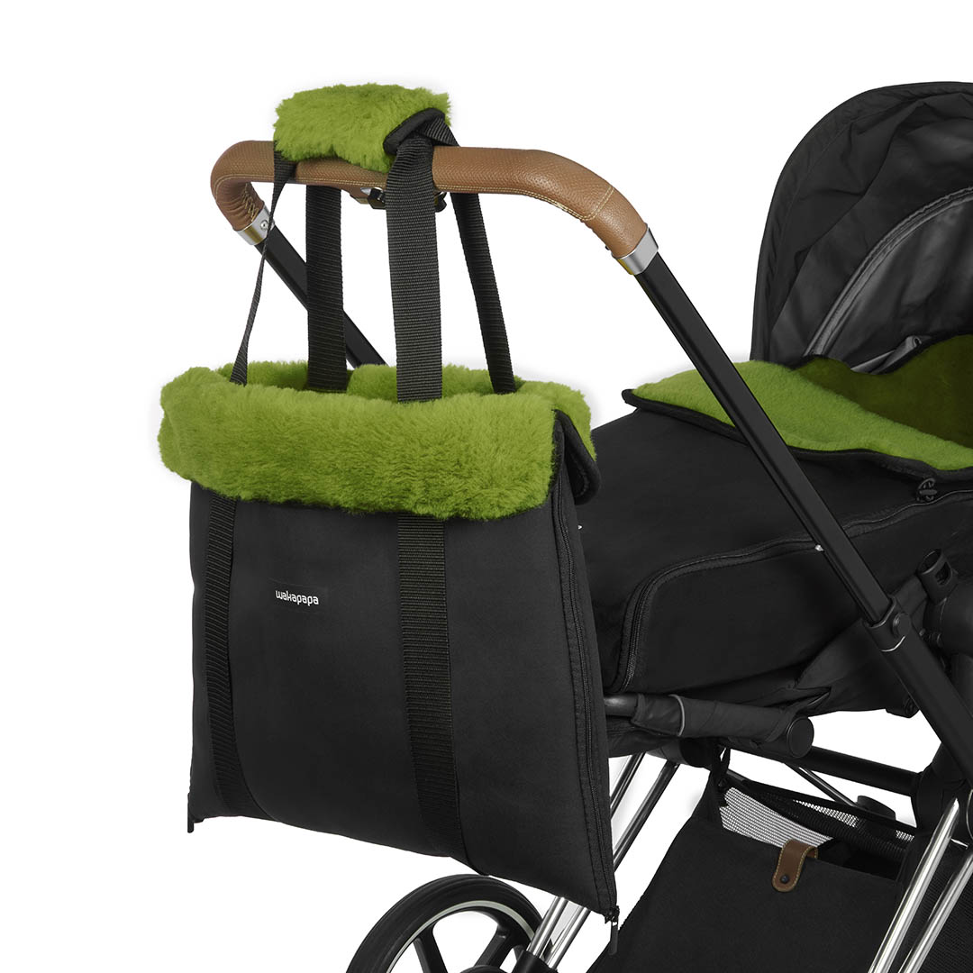 Merino Wickeltasche "Nero"