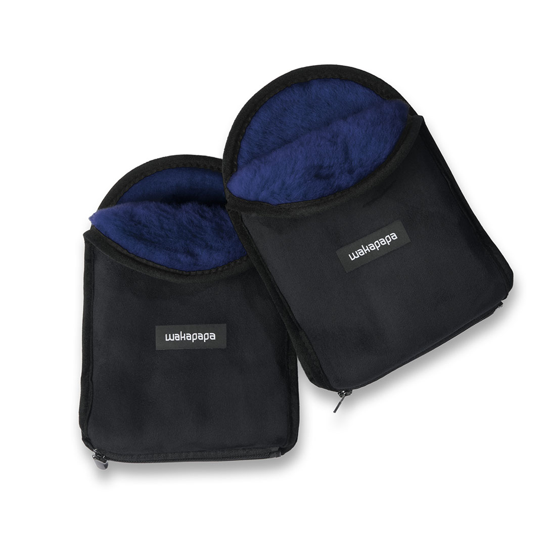 Merino Handwärmer Set "Nero" 