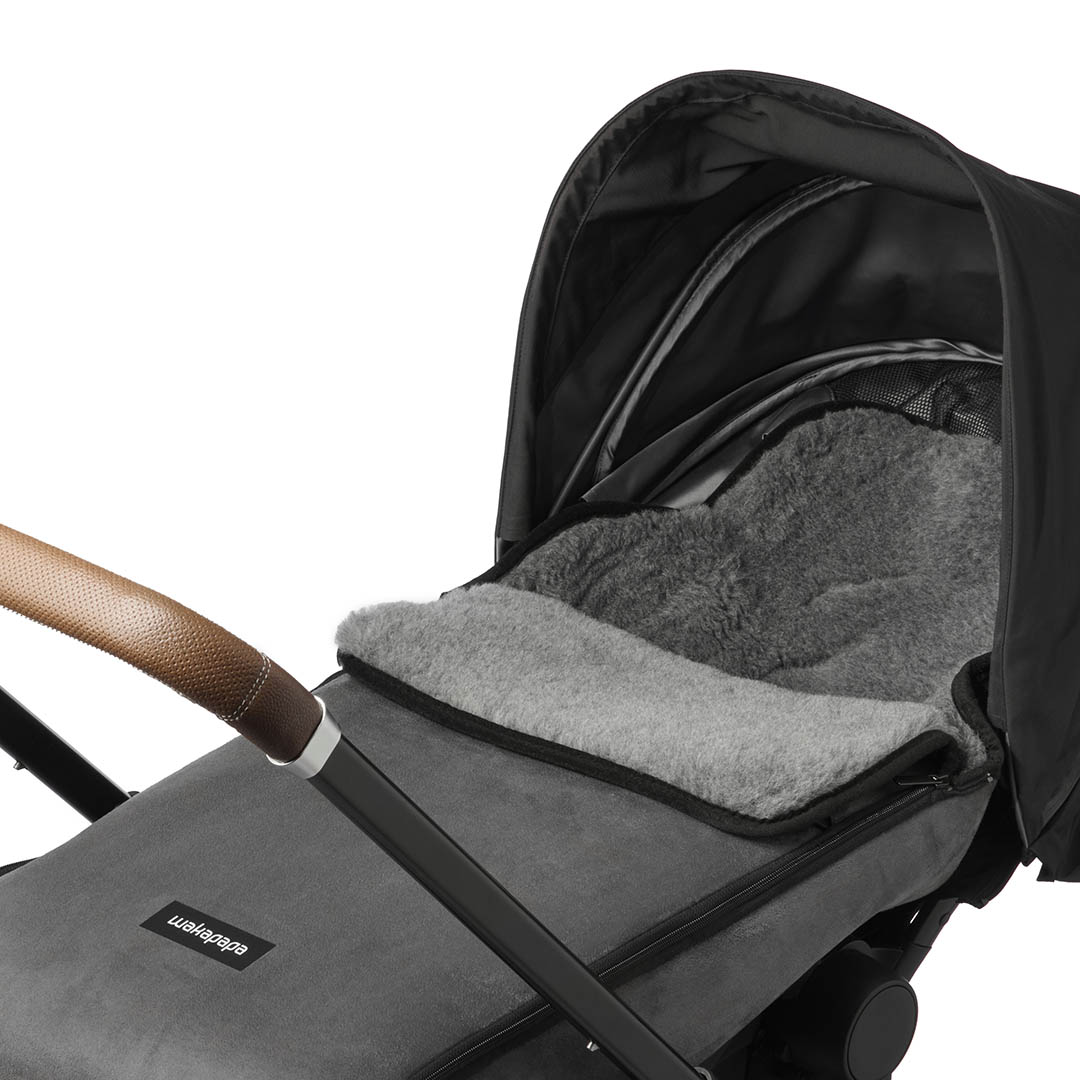 Merino Fußsack "Grigio/Toppolino" - Grau/Grau