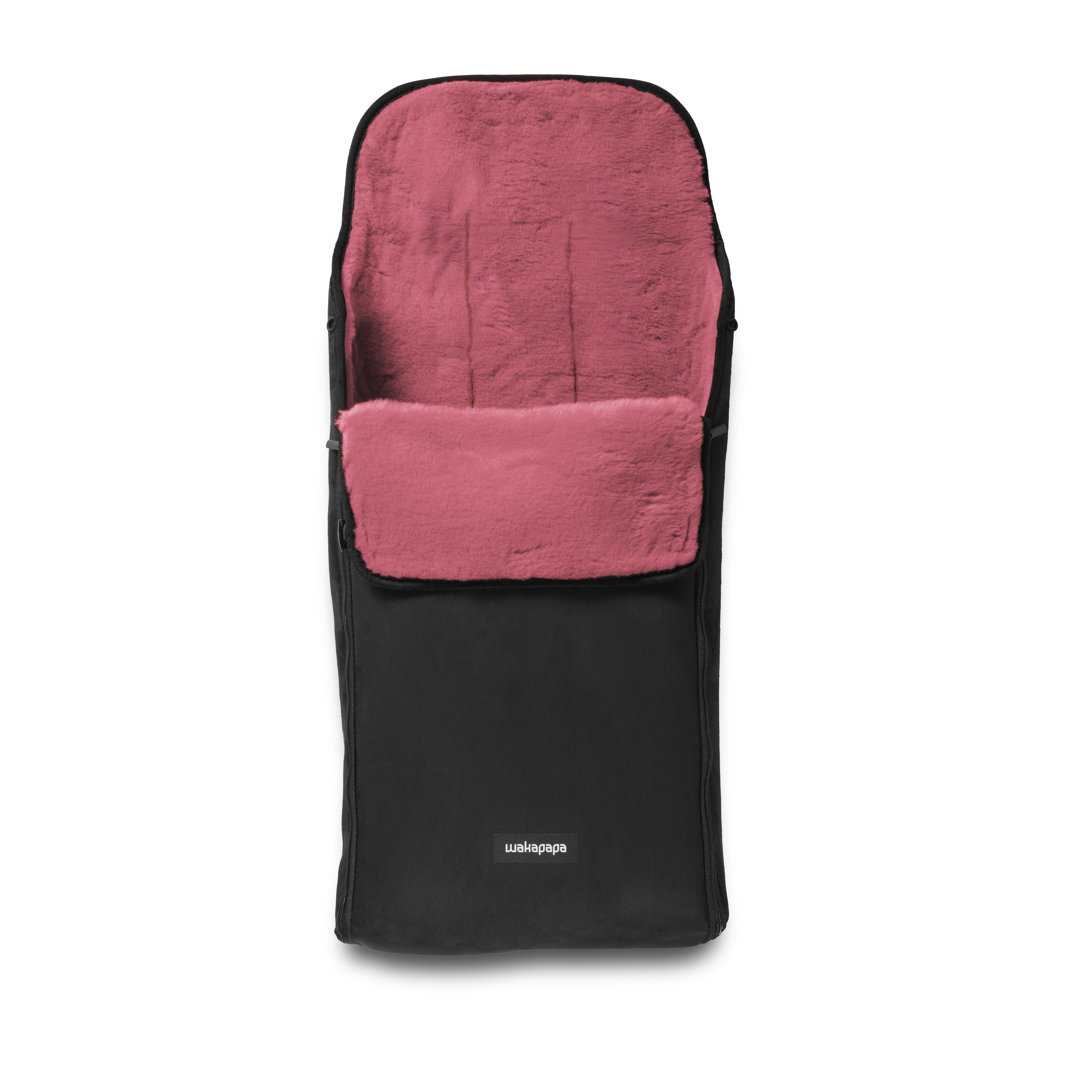 Merino Fußsack "Nero/Fiorina" - Schwarz/Rosa 2.0