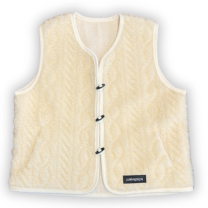 Merino woolvest for babys & kids "Braid"