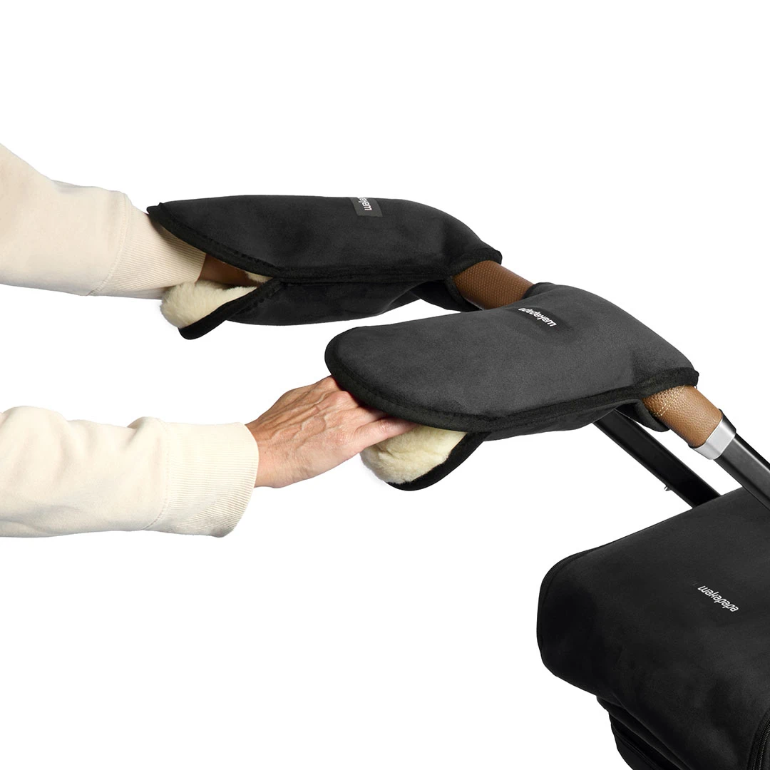 Merino Handwärmer Set "Nero" 