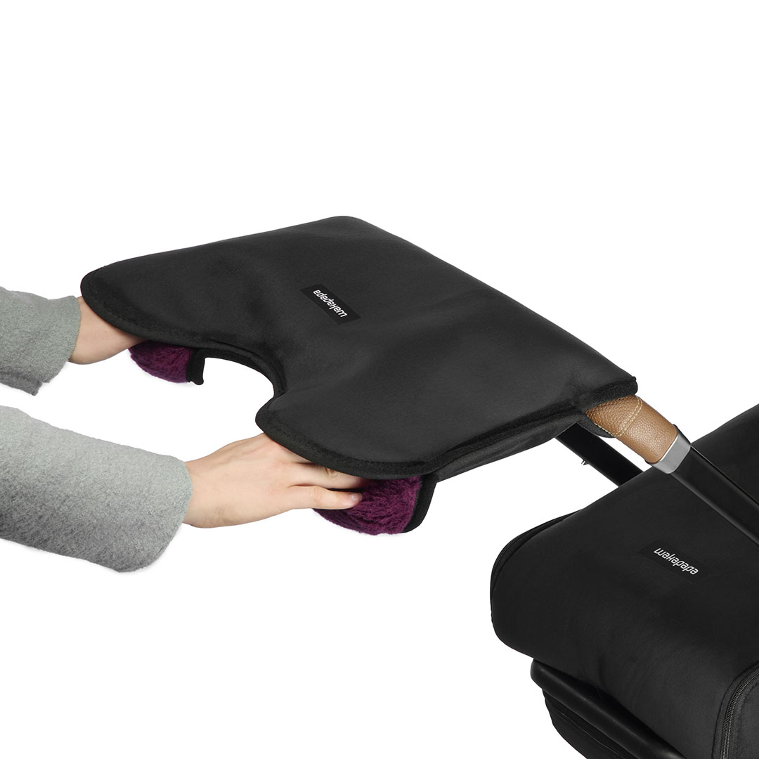 Merino Handwärmer "Nero"