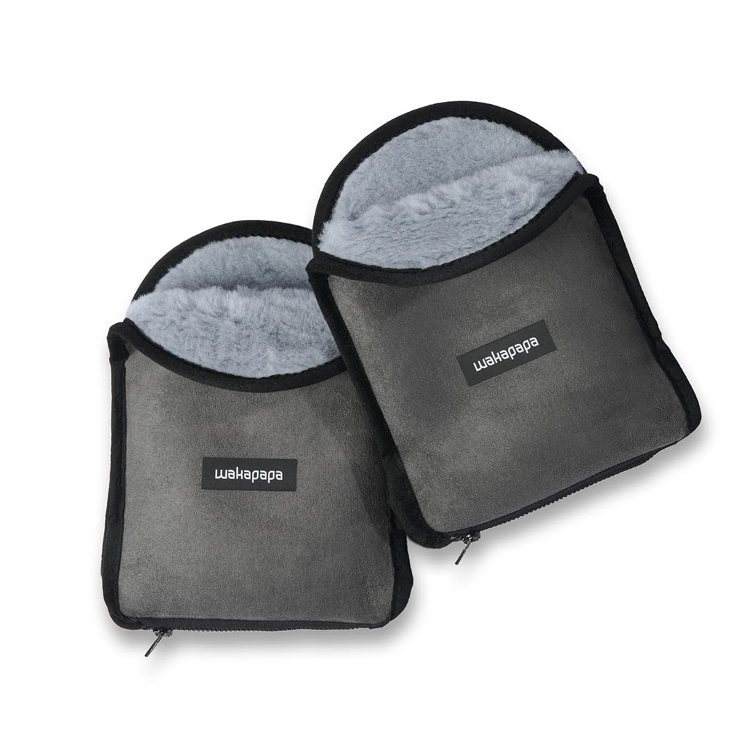 Merino Handwärmer Set "Grigio"