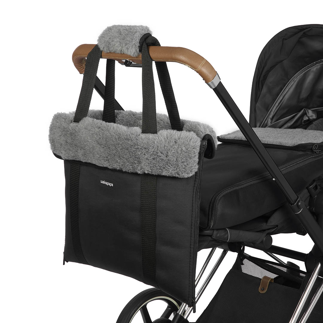 Merino Wickeltasche "Nero"