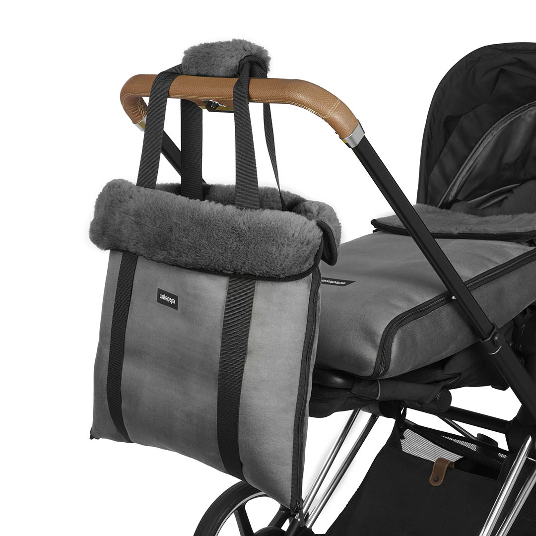 Merino Wickeltasche "Grigio"