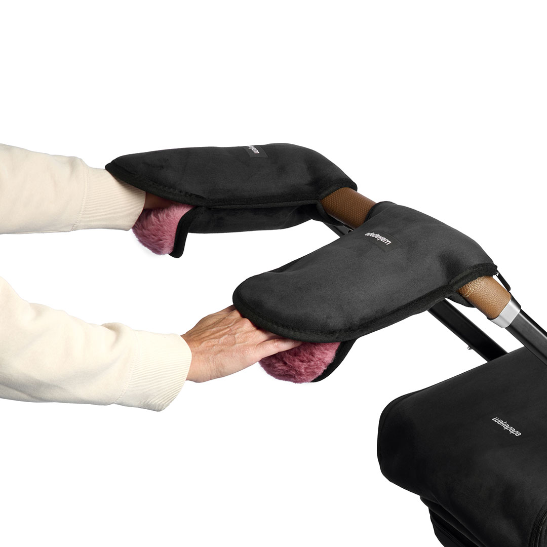 Merino Handwärmer Set "Nero" 