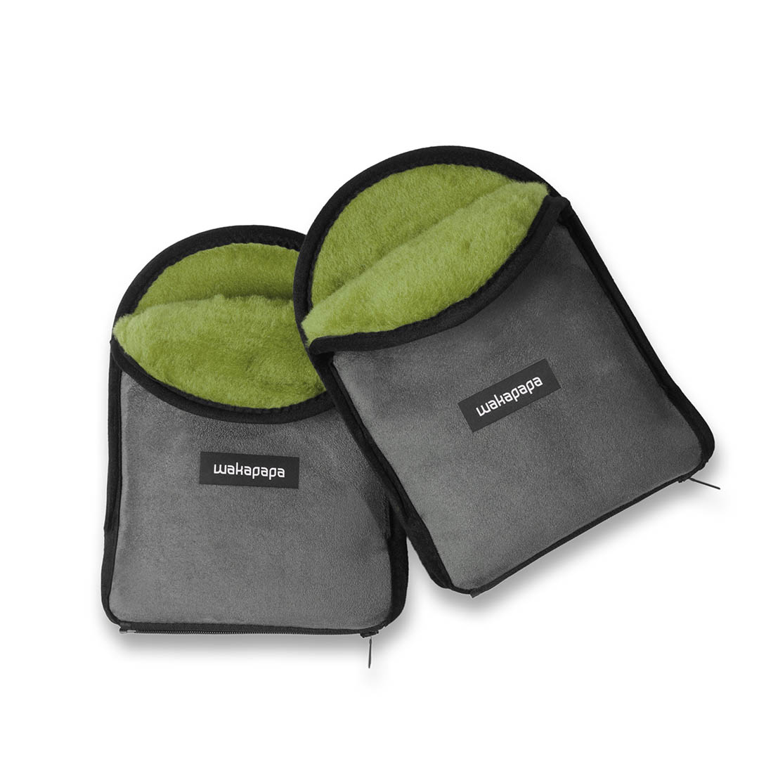 Merino Handwärmer Set "Grigio"