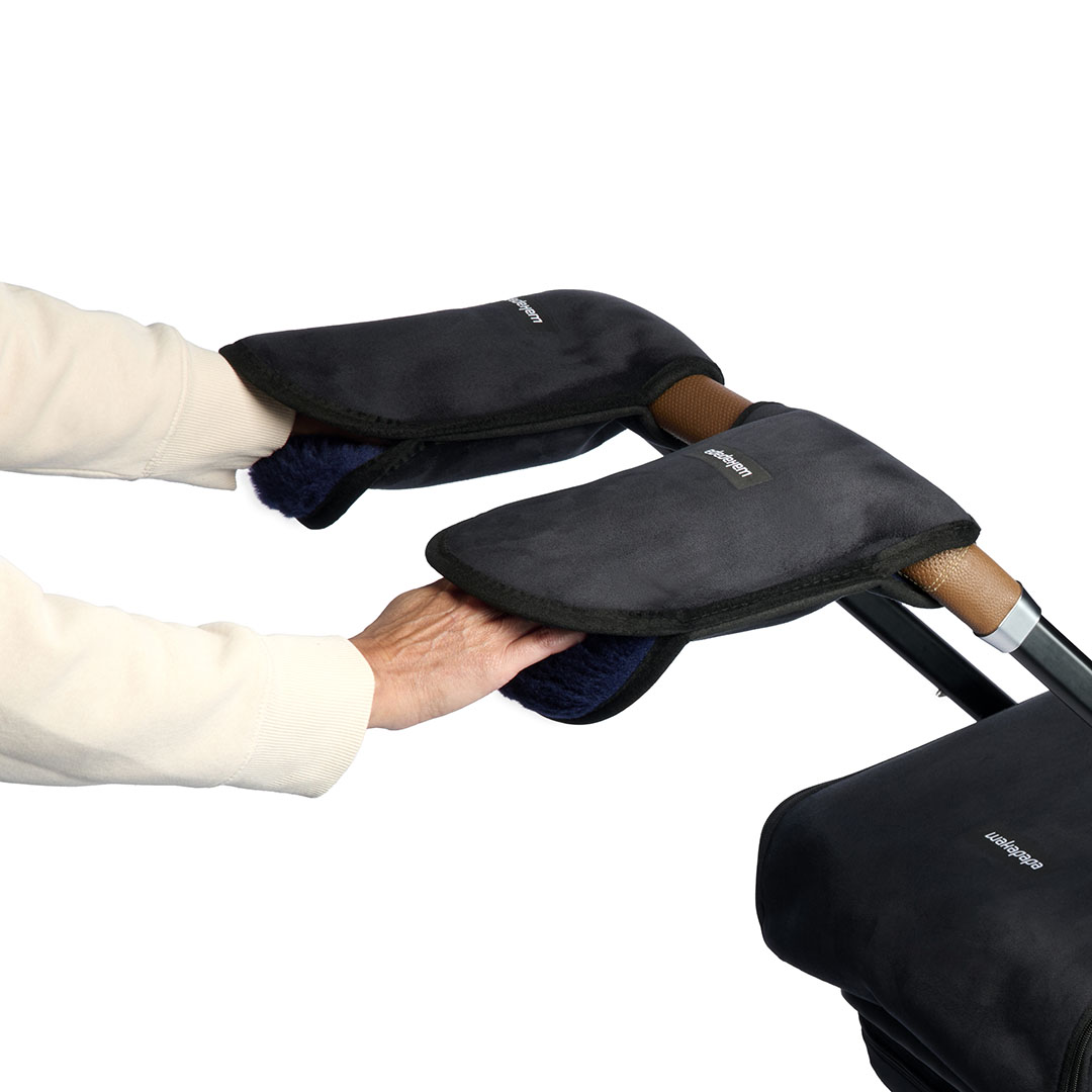 Merino Handwärmer Set "Nero" 