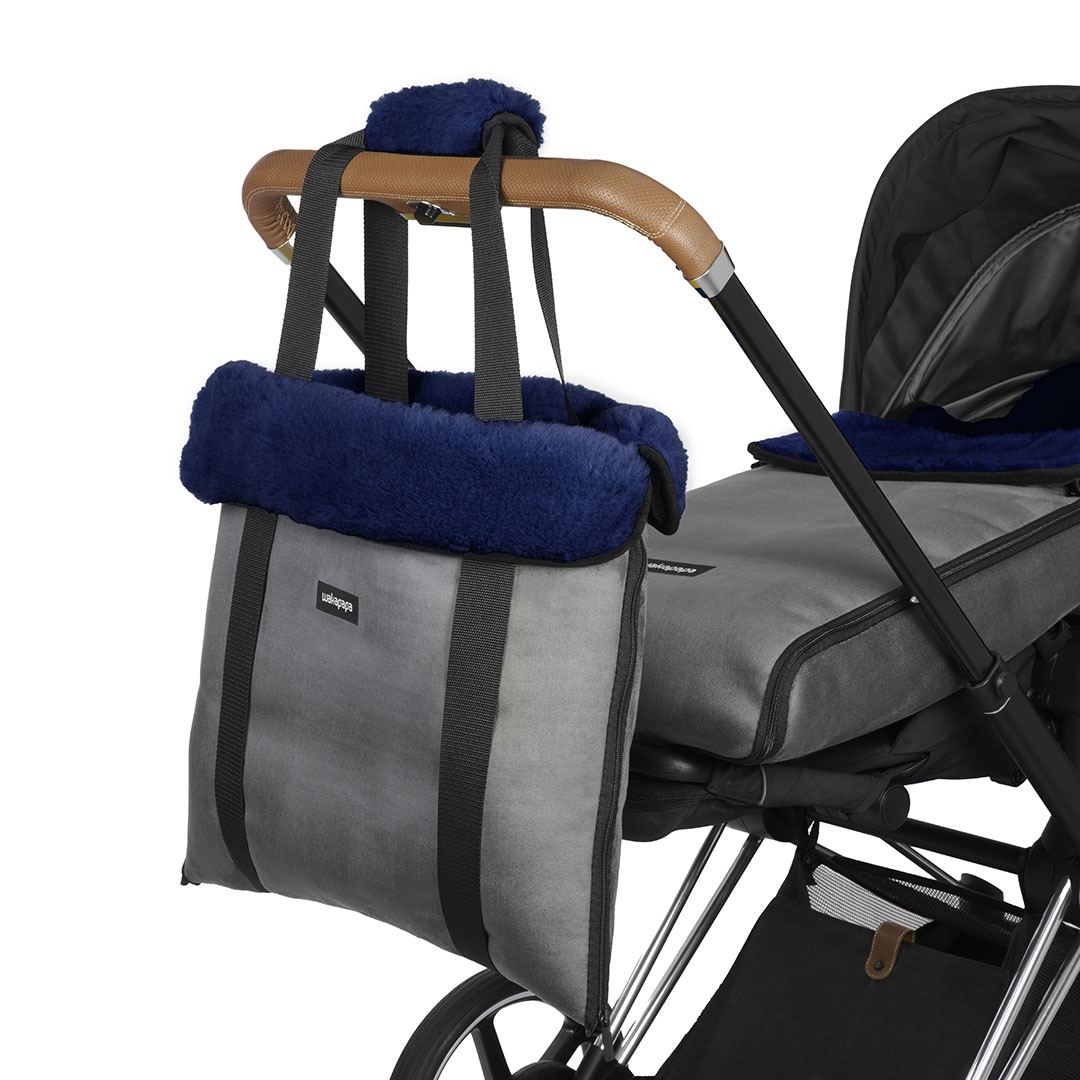 Merino Wickeltasche "Grigio"