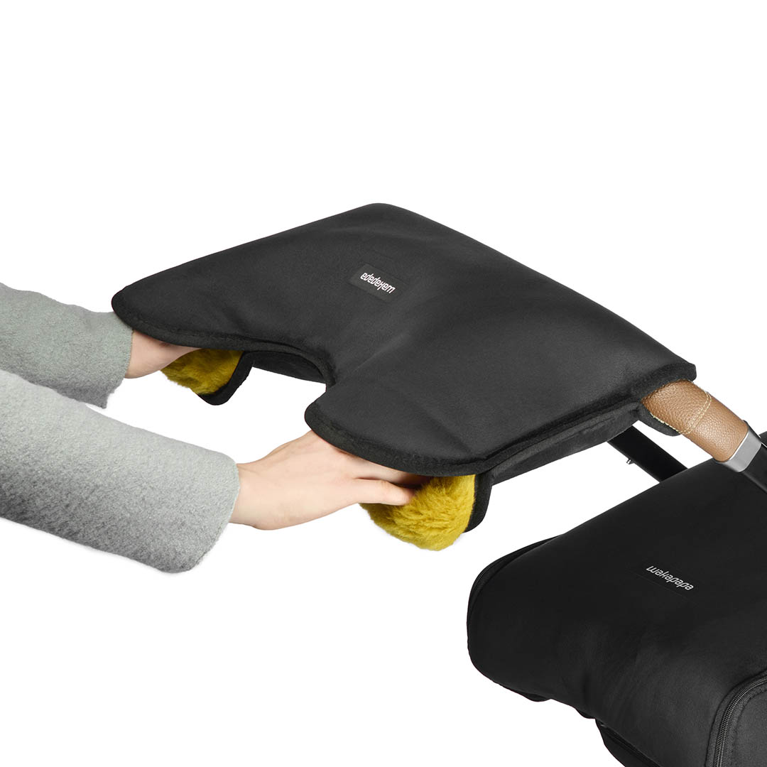 Merino Handwärmer "Nero"