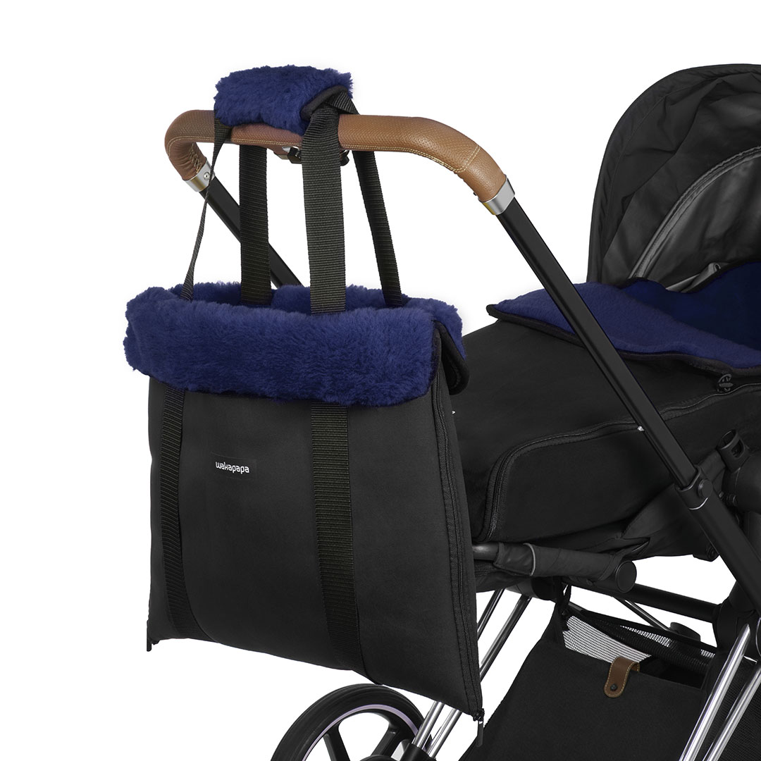 Merino Wickeltasche "Nero"