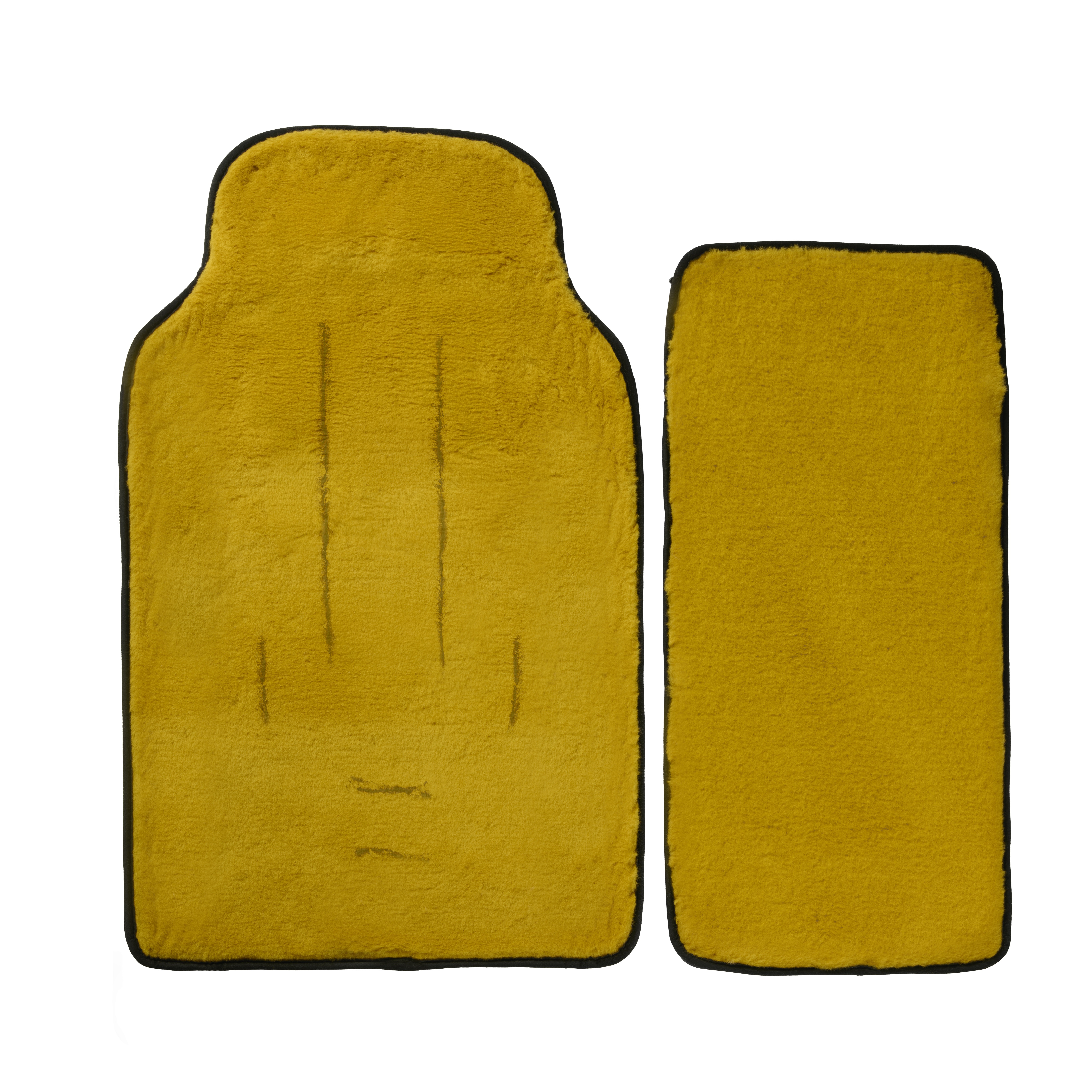 Merino Fußsack "Nero/Sole" - Schwarz/Gelb 2.0