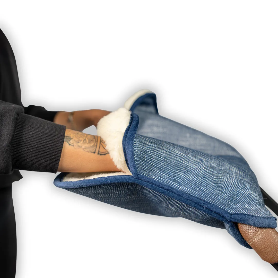 Merino Handwärmer "Denim"