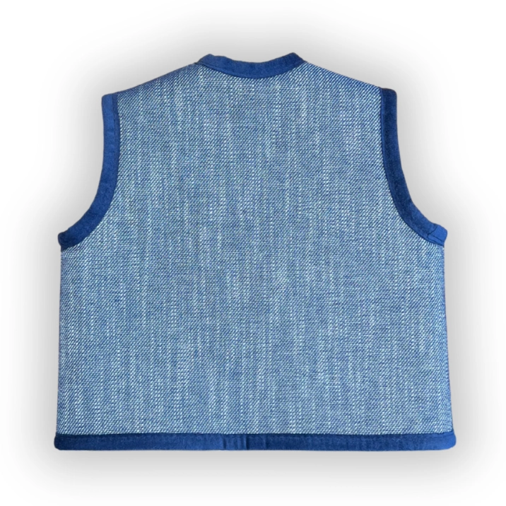 Merino Kinderweste "Denim Pure"