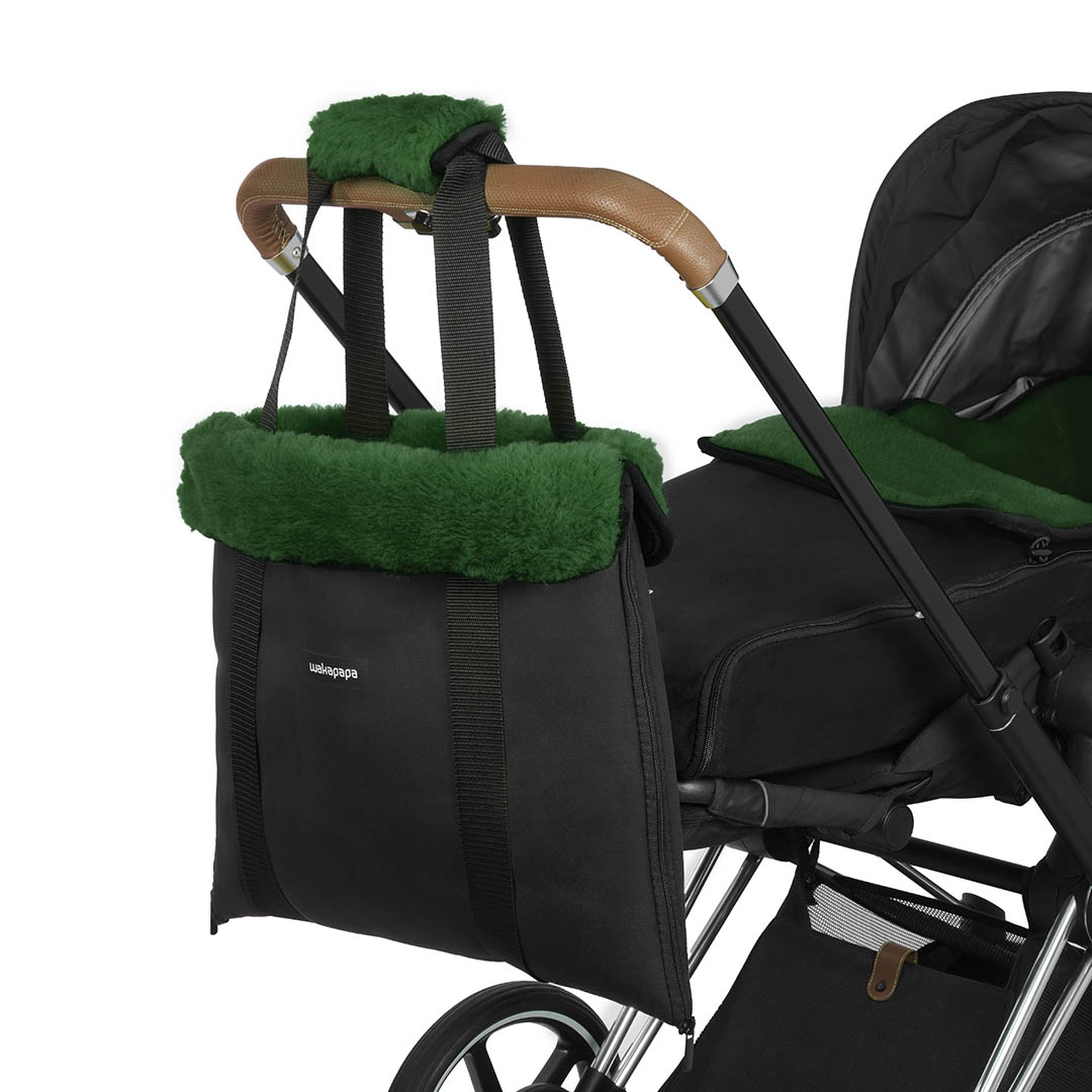 Merino Wickeltasche "Nero"