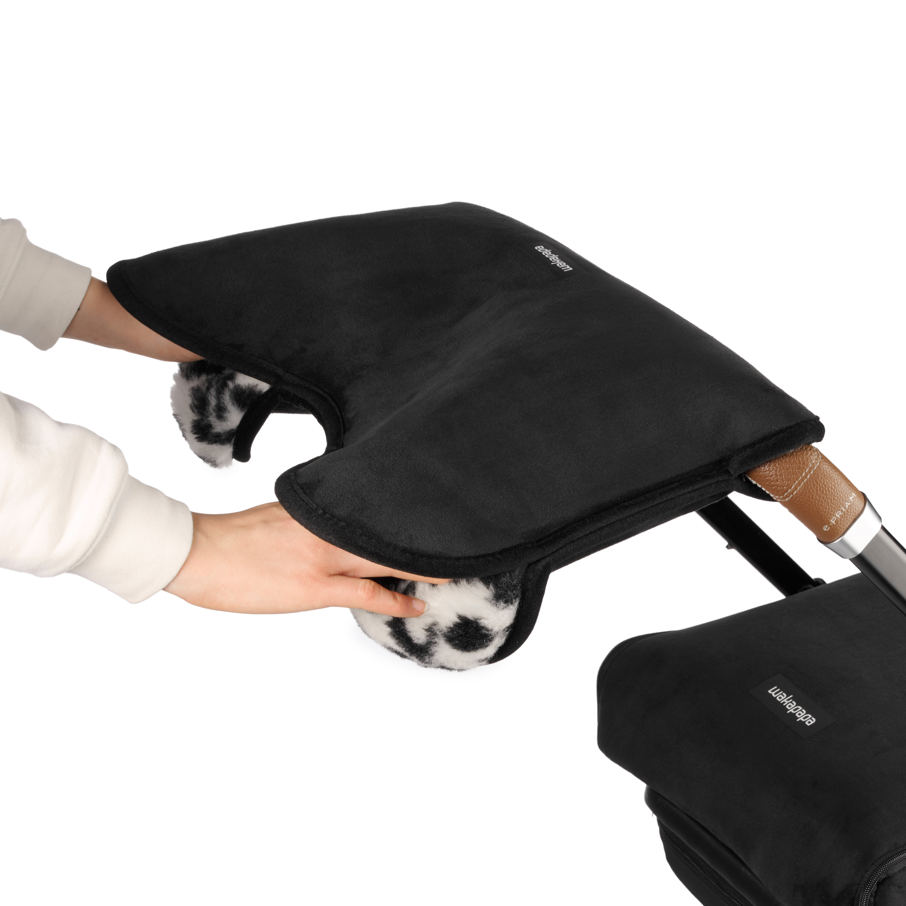 Merino Handwärmer "Nero"