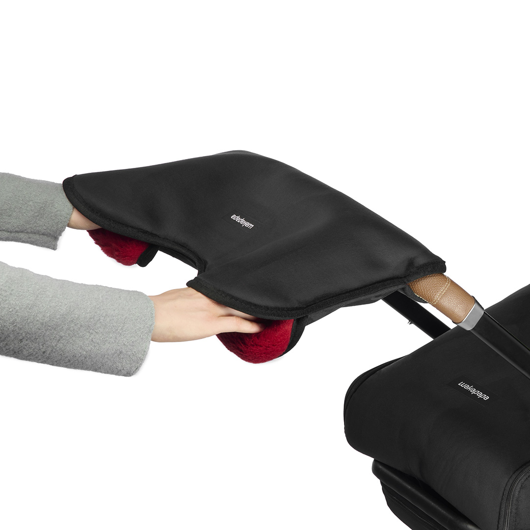 Merino Handwärmer "Nero"