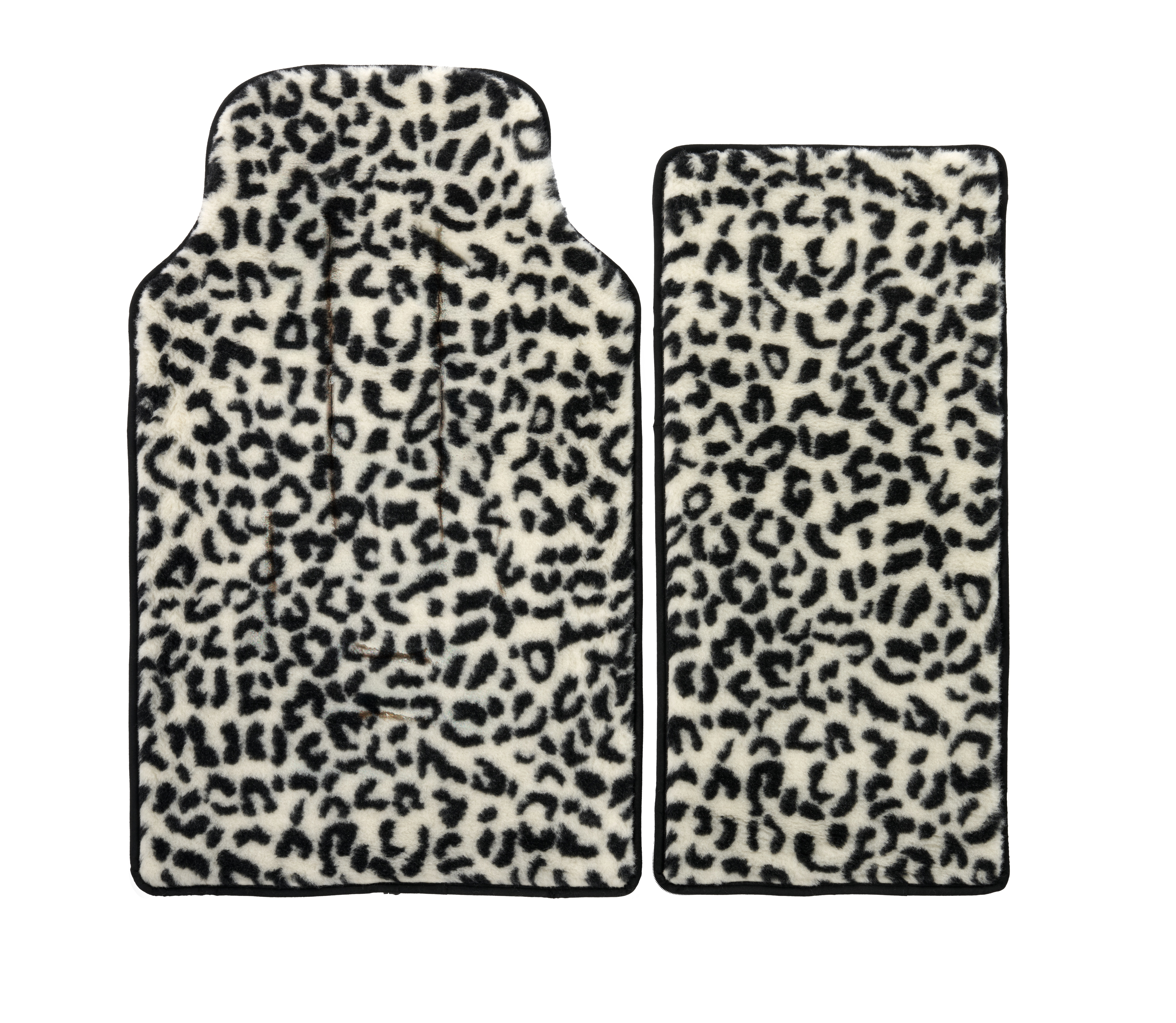 Merino Fußsack "Nero/Leo Nero" - Schwarz/Leo 2.0