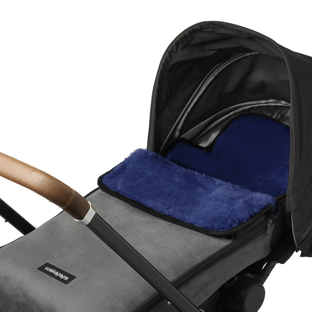 Merino Fußsack "Grigio/Notte" - Grau/Dunkelblau