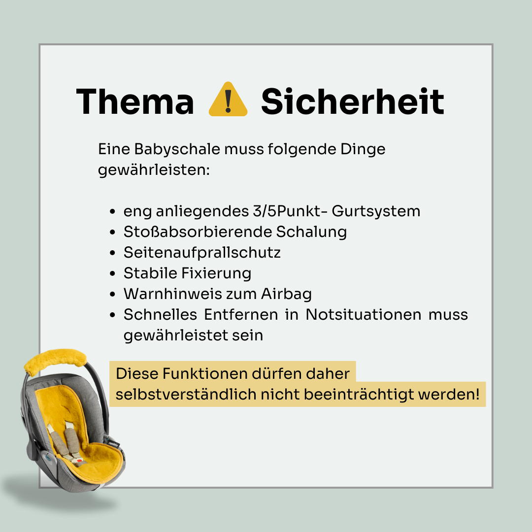 Safety in baby car seats