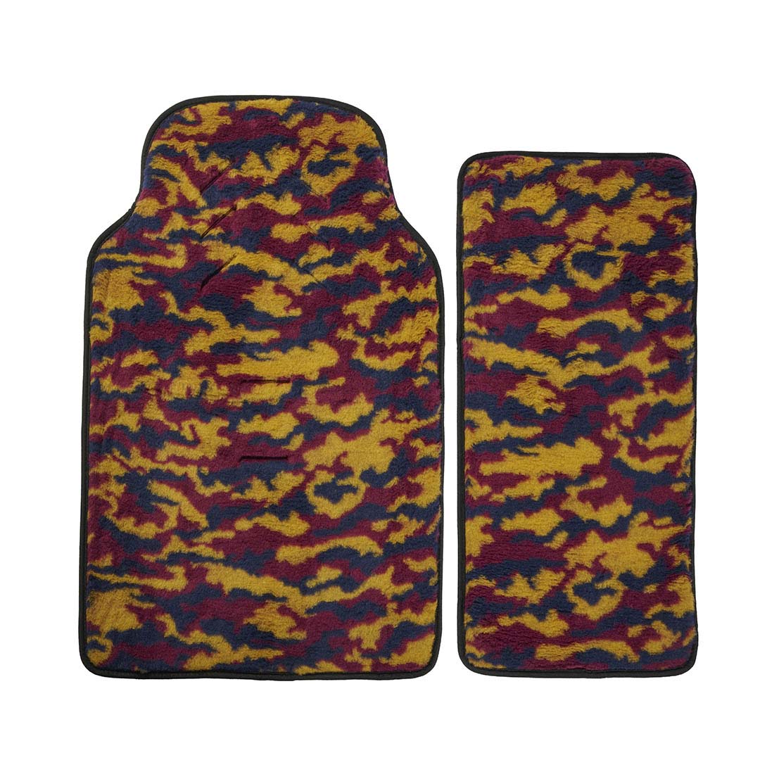 Merino Fußsack "Nero/Variopinto" - Schwarz/Camouflage