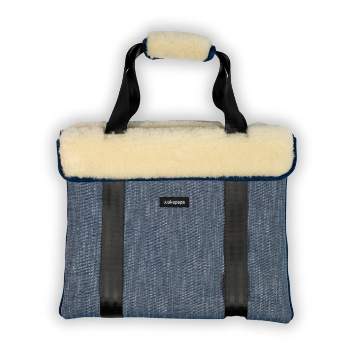 Merino Wickeltasche "Denim Pure"