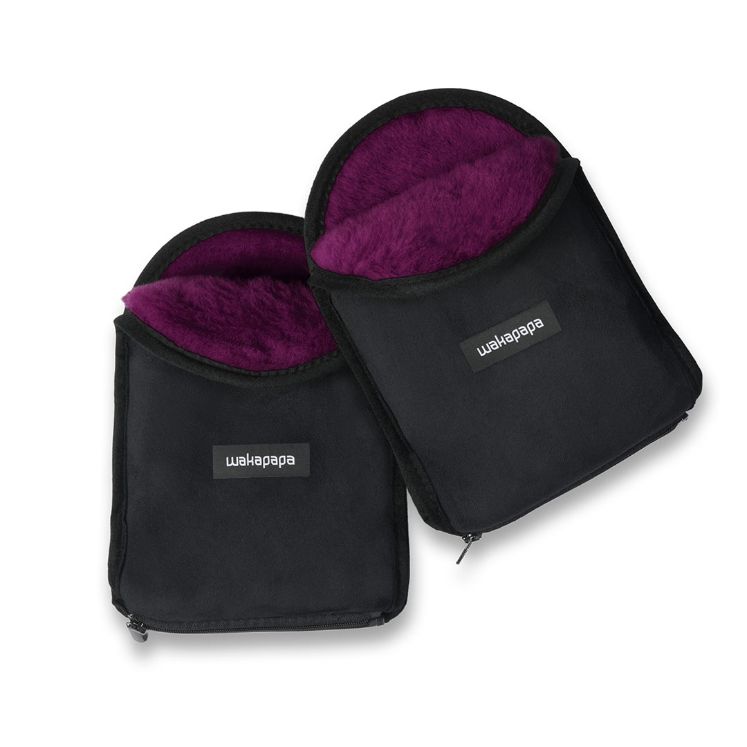 Merino Handwärmer Set "Nero" 