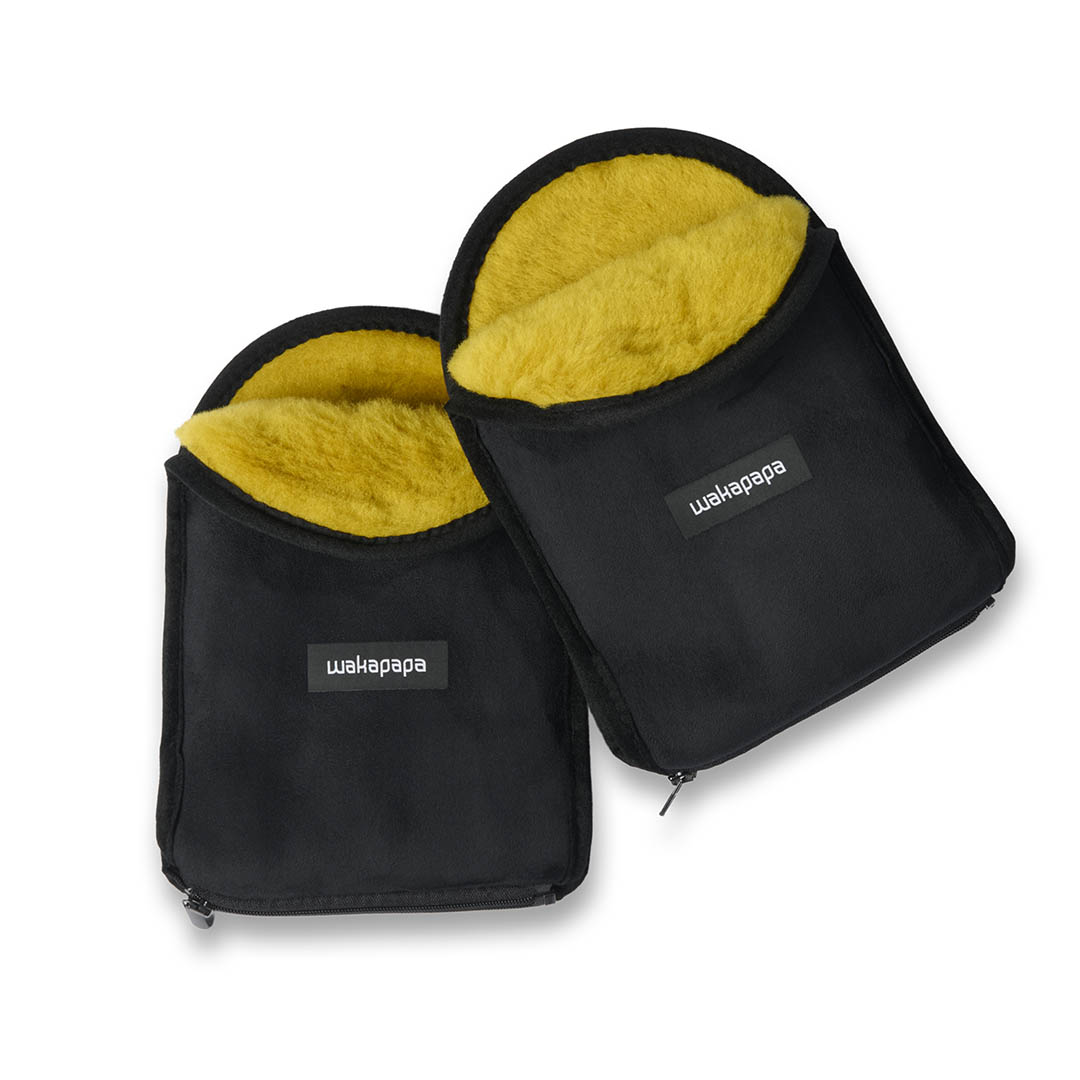 Merino Handwärmer Set "Nero" 