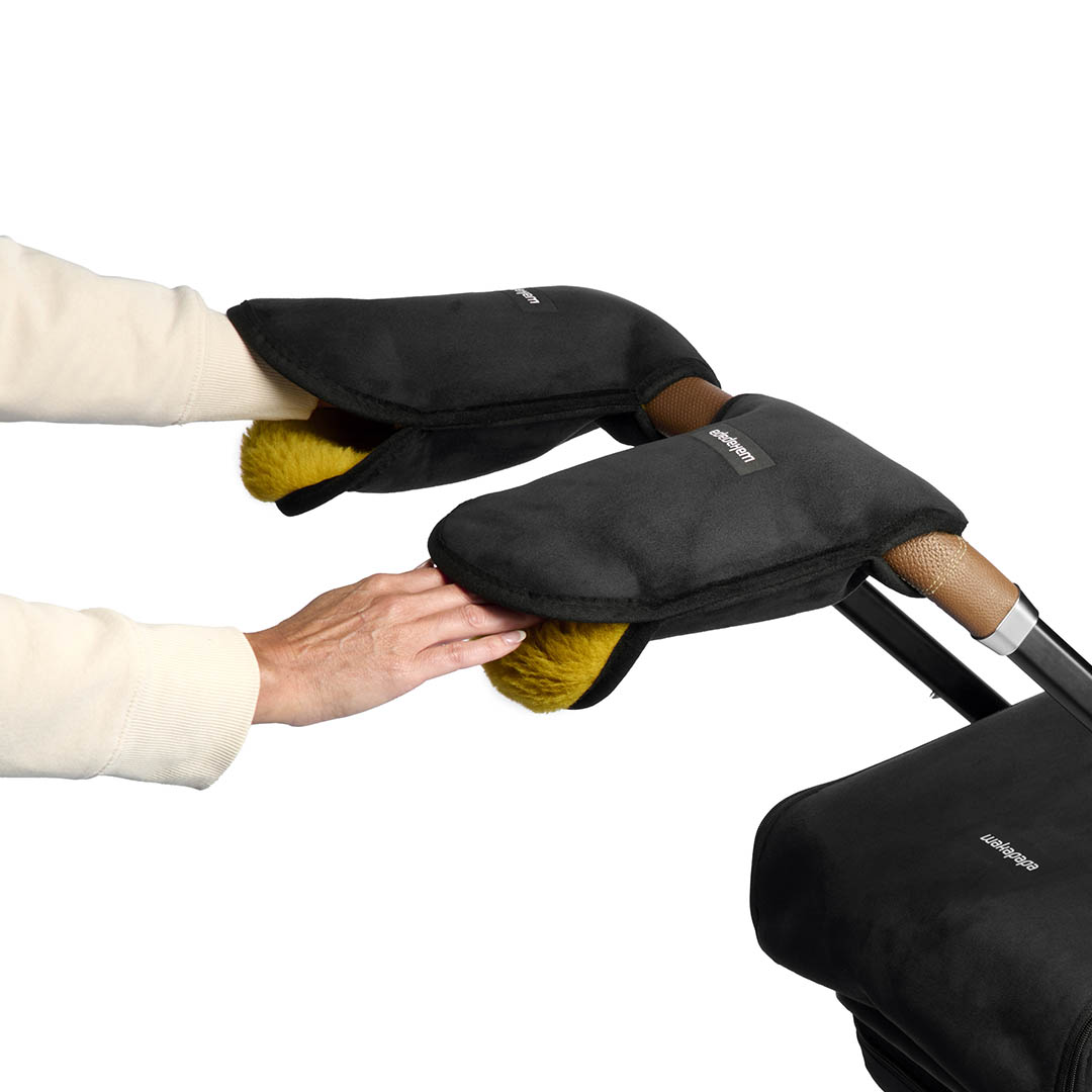 Merino Handwärmer Set "Nero" 