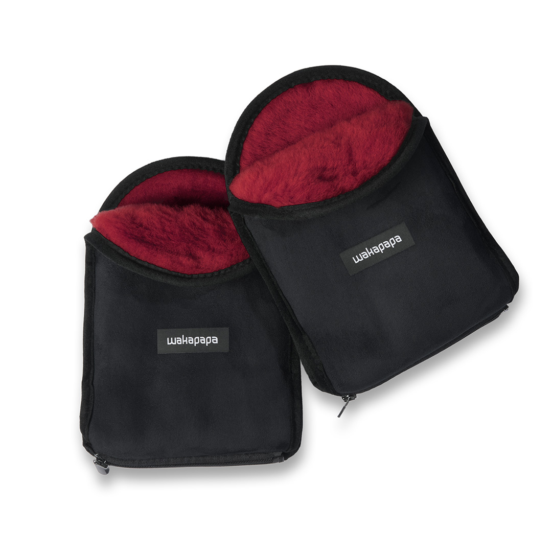 Merino Handwärmer Set "Nero" 