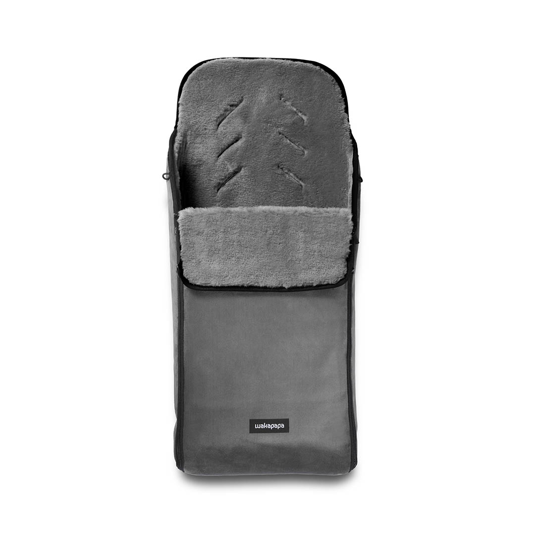 Merino Fußsack "Grigio/Toppolino" - Grau/Grau