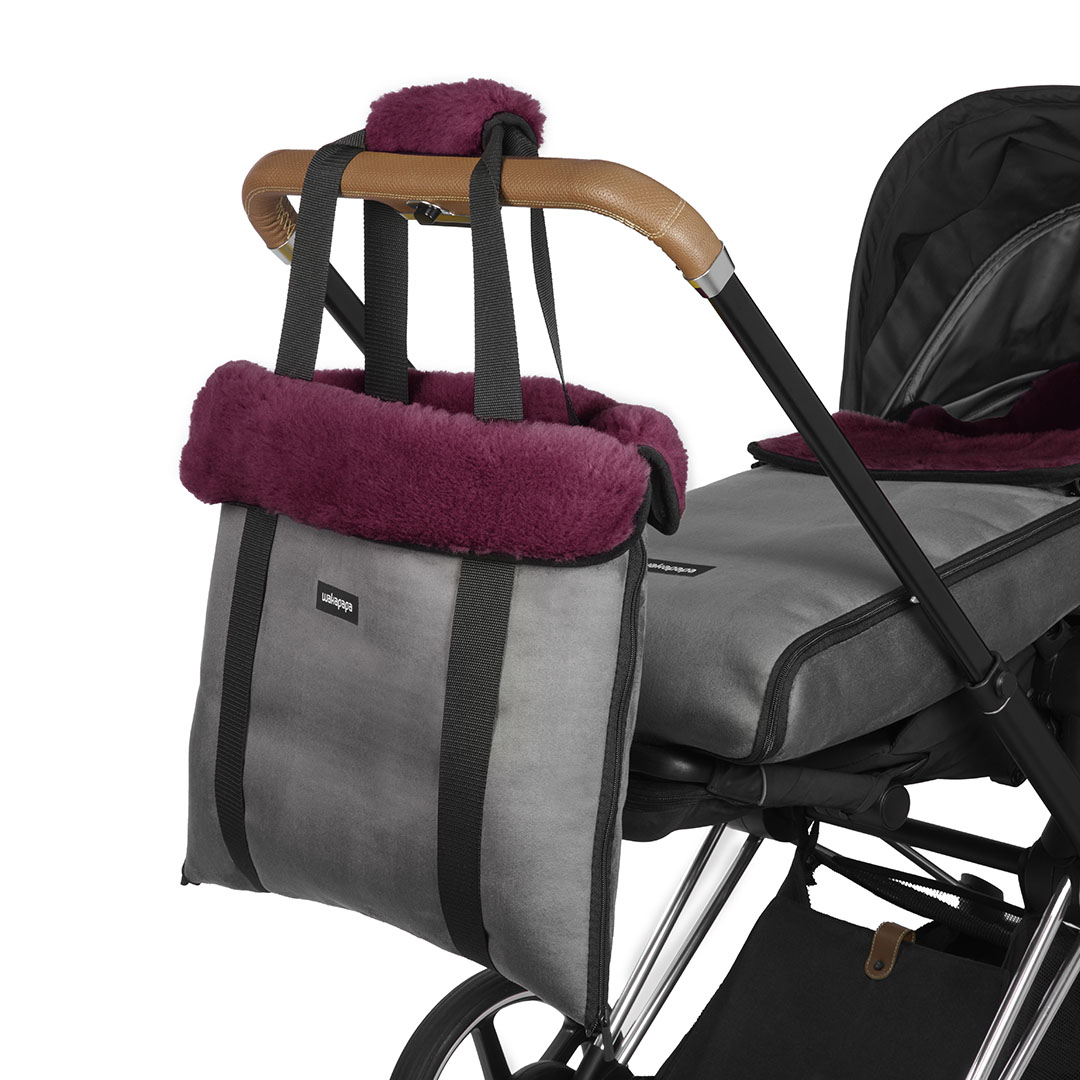 Merino Wickeltasche "Grigio"