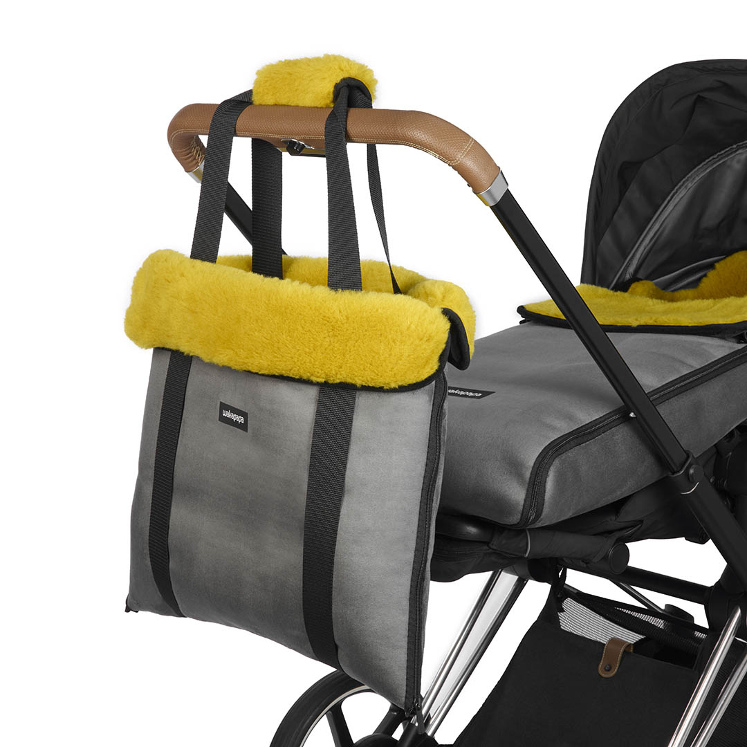 Merino Wickeltasche "Grigio"