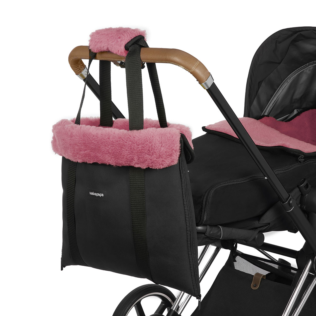 Merino Wickeltasche "Nero"