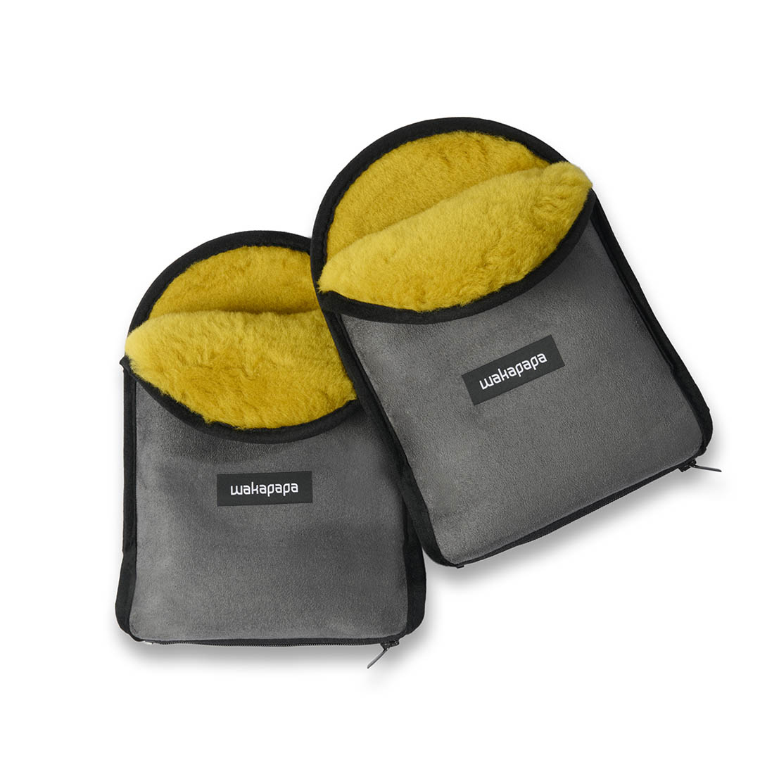 Merino Handwärmer Set "Grigio"