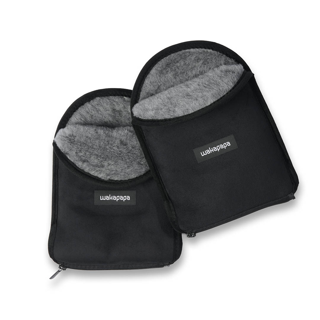 Merino Handwärmer Set "Nero" 