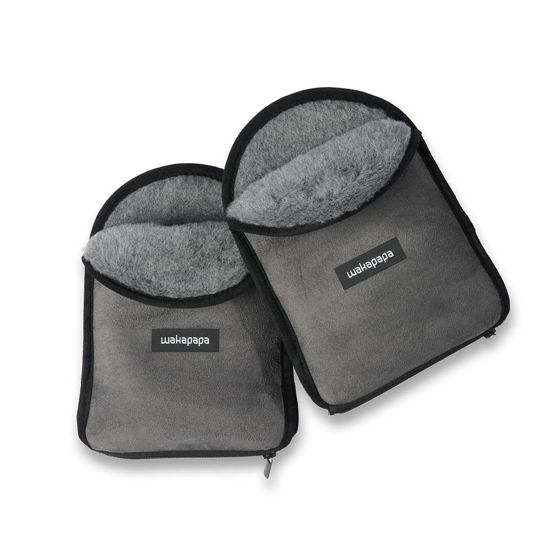 Merino Handwärmer Set "Grigio"