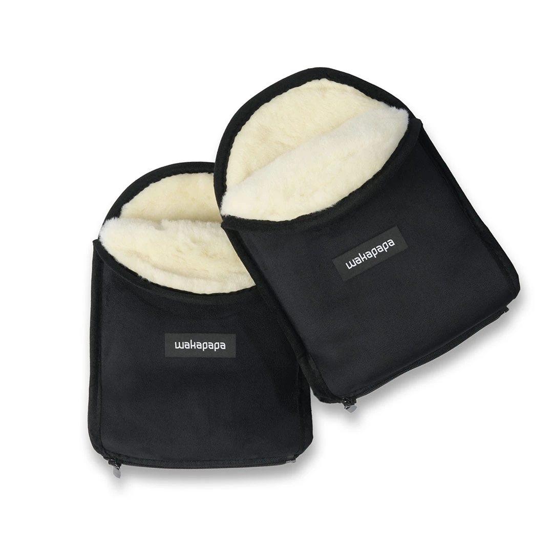 Merino Handwärmer Set "Nero" 