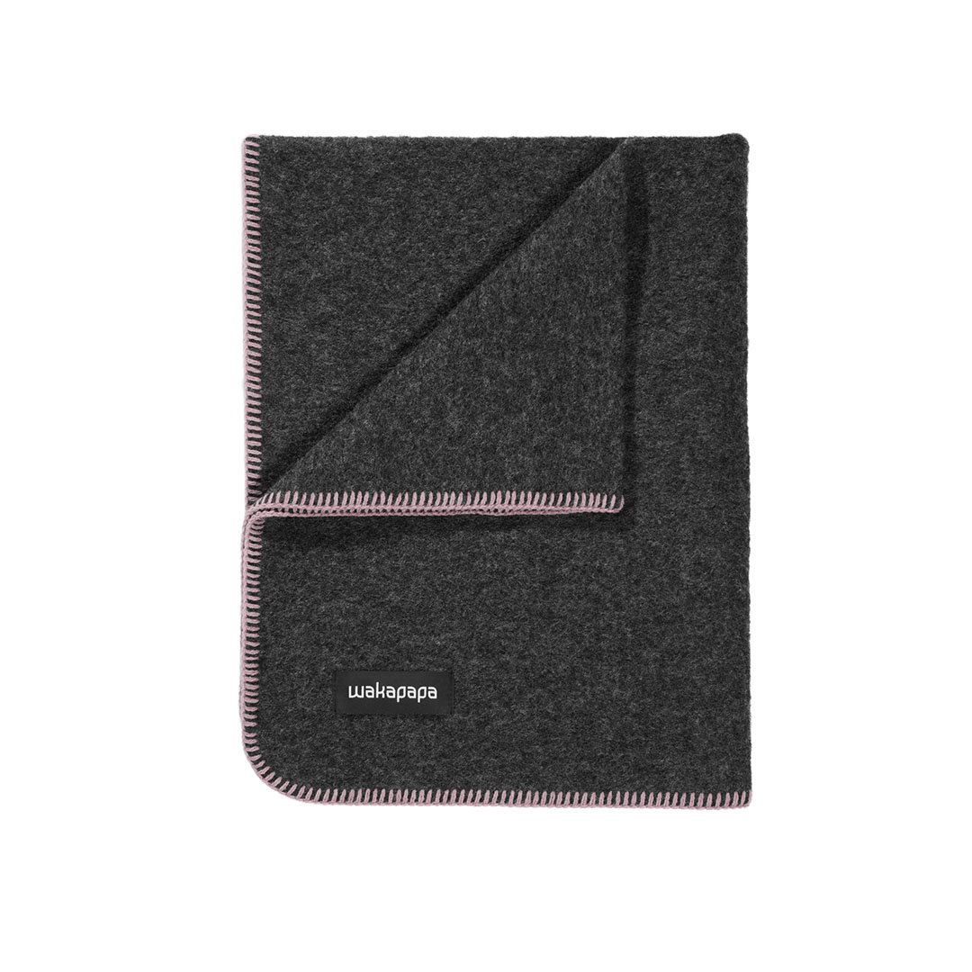 Merino Wollfleece Decke "Grigio"