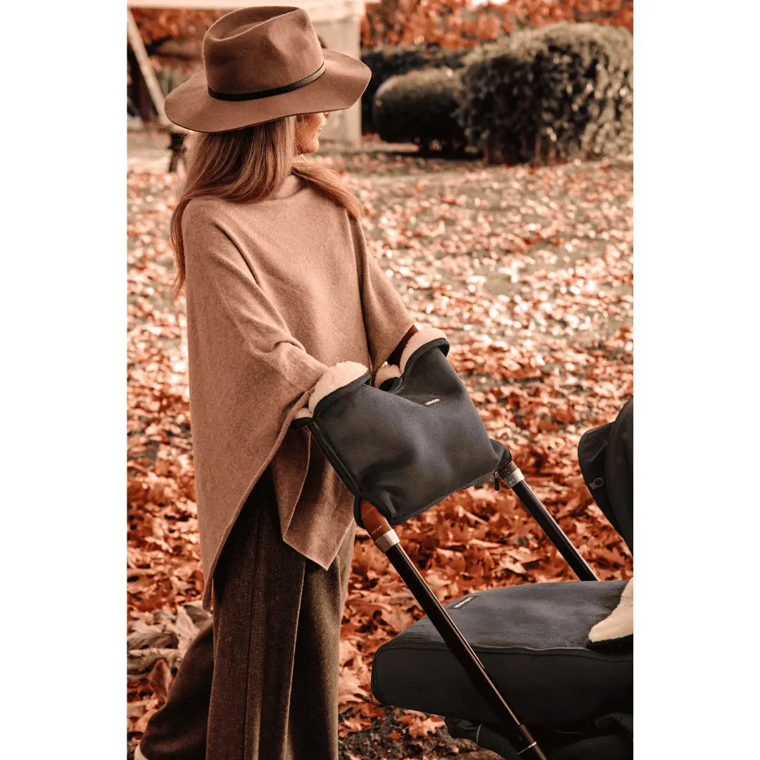 Merino Handwärmer "Nero"