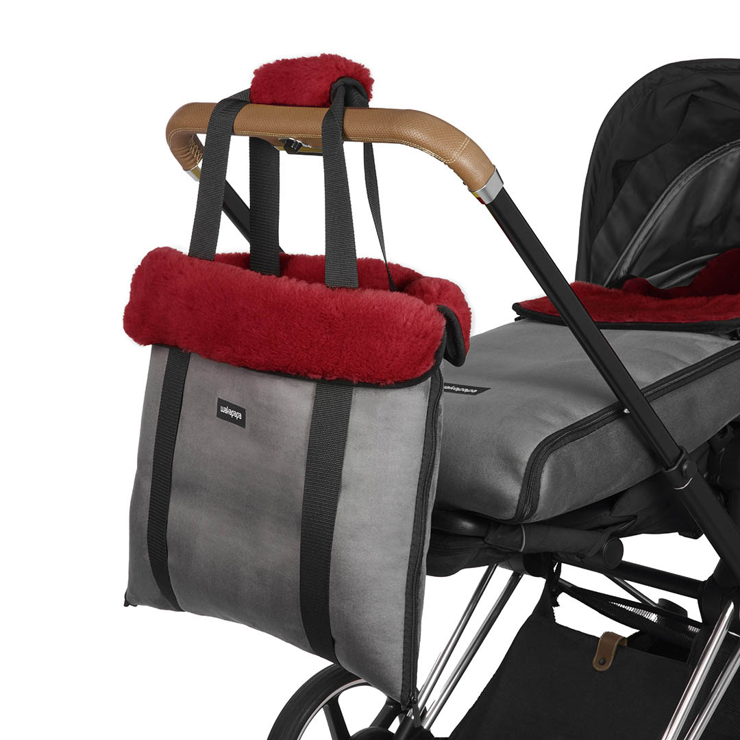 Merino Wickeltasche "Grigio"