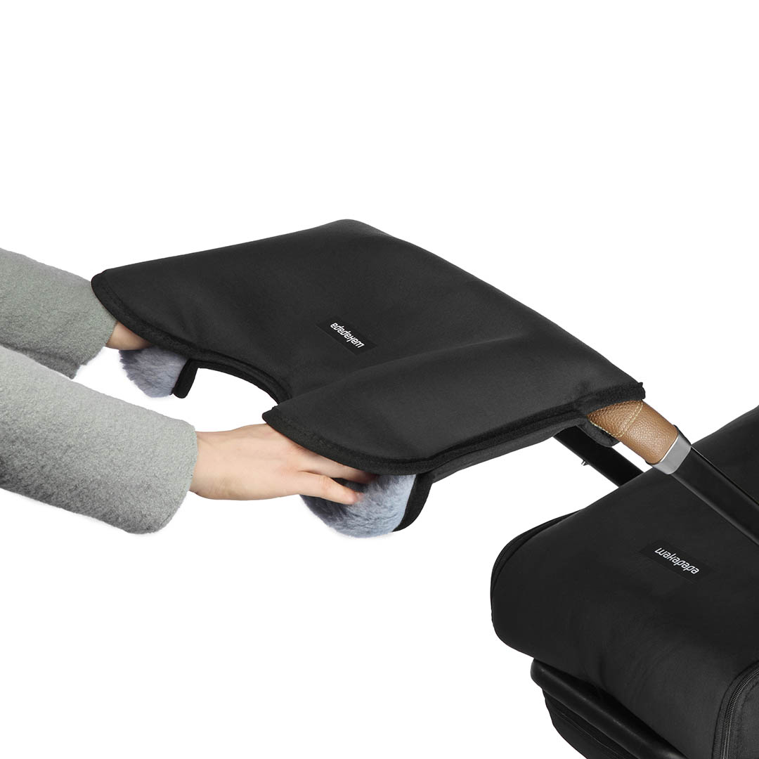 Merino Handwärmer "Nero"