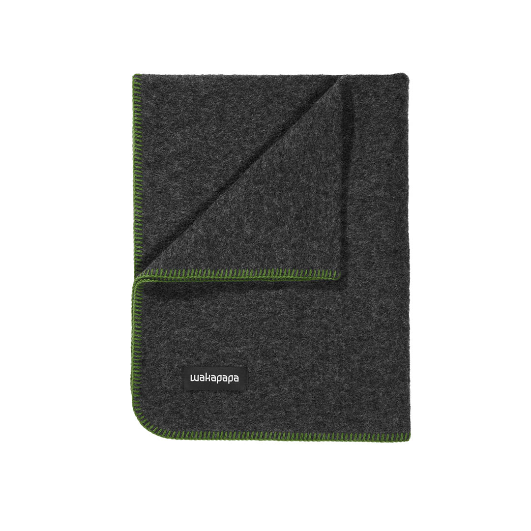 Merino Wollfleece Decke "Grigio"